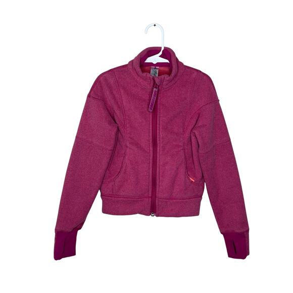 IVIVVA Girl's Zip Up Fleece Active Jacket Pink Size 4 - Picture 1 of 11
